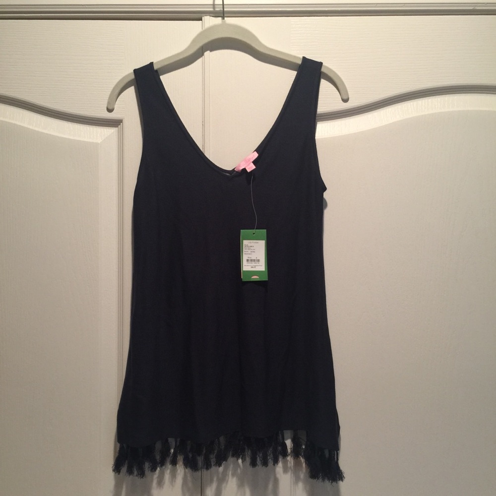 NWT Lilly Pulitzer Lindy Sweater Tank; Navy; Small